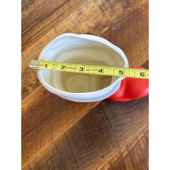 Vintage Ceramic Santa Boot Planter Or Candy Dish - Picture 10 of 11